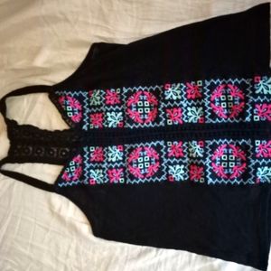 Small Black Beachy Tank